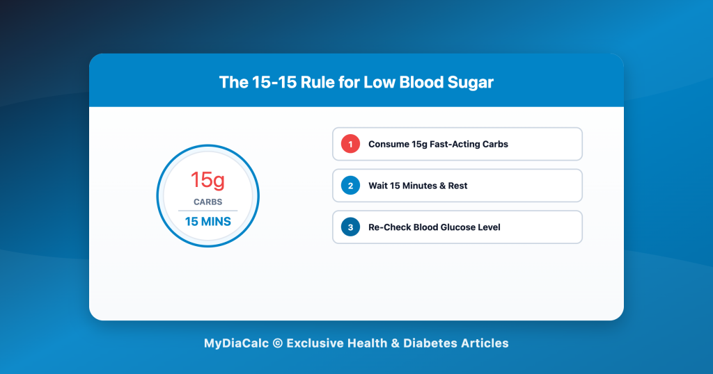 The 15-15 Rule for Low Blood Sugar: A Clinical Step-by-Step Guide