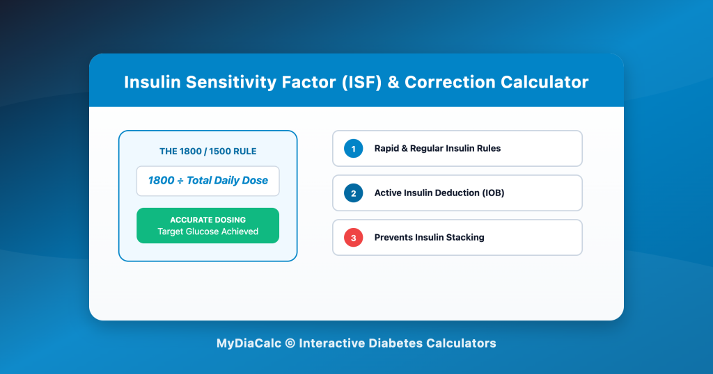 Insulin Sensitivity Factor / Correction Calculator