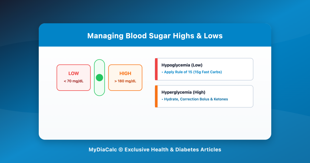 Managing Blood Sugar Highs and Lows: The Complete Clinical Guide to Handling Hypoglycemia and Hyperglycemia Safely
